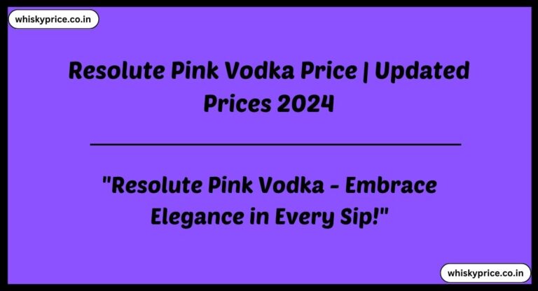 [September] Resolute Pink Vodka Price 2024