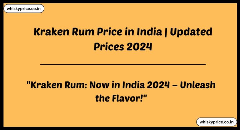 [April] Kraken Rum Price In India 2024
